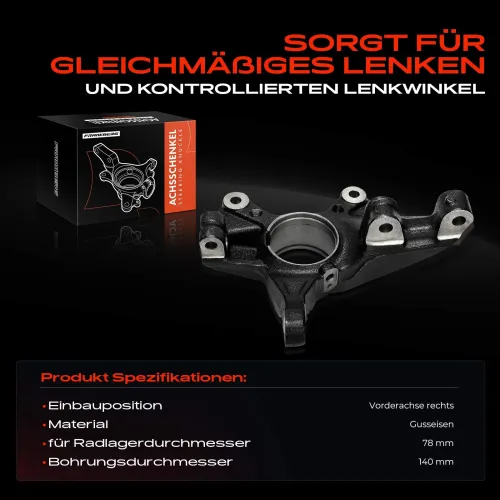 Achsschenkel, Radaufhängung Vorderachse rechts Frankberg 5481FB0050415 Bild Achsschenkel, Radaufhängung Vorderachse rechts Frankberg 5481FB0050415