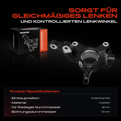 Achsschenkel, Radaufhängung Vorderachse links Frankberg 5481FB0050417 Bild Achsschenkel, Radaufhängung Vorderachse links Frankberg 5481FB0050417