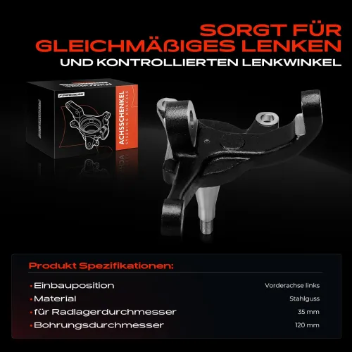 Achsschenkel, Radaufhängung Vorderachse links Frankberg 5481FB0050423 Bild Achsschenkel, Radaufhängung Vorderachse links Frankberg 5481FB0050423