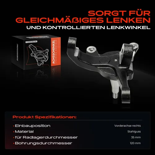 Achsschenkel, Radaufhängung Vorderachse rechts Frankberg 5481FB0050424 Bild Achsschenkel, Radaufhängung Vorderachse rechts Frankberg 5481FB0050424