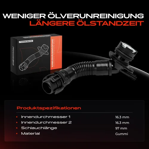 Schlauch, Zylinderkopfhaubenentlüftung Frankberg 5481FB0050677 Bild Schlauch, Zylinderkopfhaubenentlüftung Frankberg 5481FB0050677