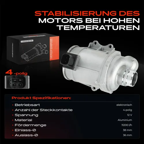 Zusatzwasserpumpe (Kühlwasserkreislauf) 12 V Frankberg 5481FB0050689 Bild Zusatzwasserpumpe (Kühlwasserkreislauf) 12 V Frankberg 5481FB0050689