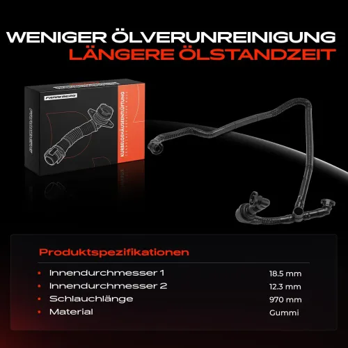 Schlauch, Zylinderkopfhaubenentlüftung Frankberg 5481FB0050714 Bild Schlauch, Zylinderkopfhaubenentlüftung Frankberg 5481FB0050714