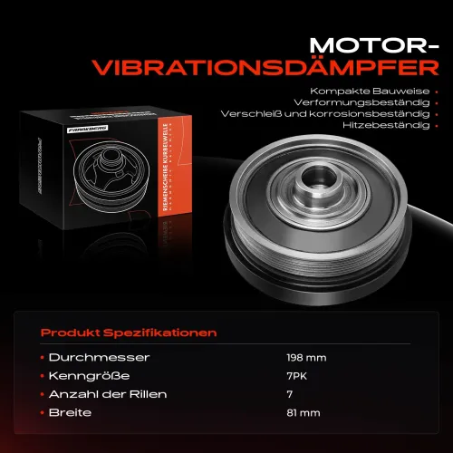 Riemenscheibe, Kurbelwelle Frankberg 5481FB0050740 Bild Riemenscheibe, Kurbelwelle Frankberg 5481FB0050740