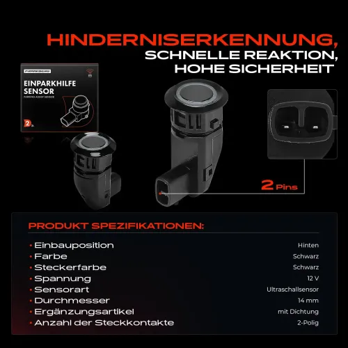 Sensor, Einparkhilfe 12 V hinten Frankberg 5481FB0050785 Bild Sensor, Einparkhilfe 12 V hinten Frankberg 5481FB0050785