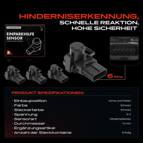 Sensor, Einparkhilfe 12 V vorne und hinten Frankberg 5481FB0050813 Bild Sensor, Einparkhilfe 12 V vorne und hinten Frankberg 5481FB0050813