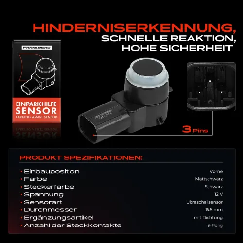 Sensor, Raddrehzahl Vorderachse beidseitig Frankberg 5481FB0000877 Bild Sensor, Raddrehzahl Vorderachse beidseitig Frankberg 5481FB0000877