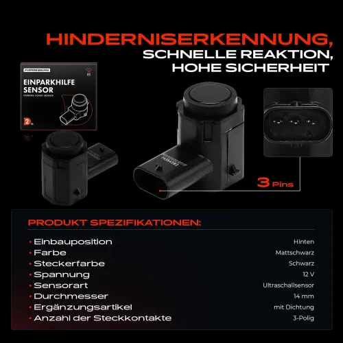 Sensor, Raddrehzahl 12 V Vorderachse beidseitig Frankberg 5481FB0000865 Bild Sensor, Raddrehzahl 12 V Vorderachse beidseitig Frankberg 5481FB0000865