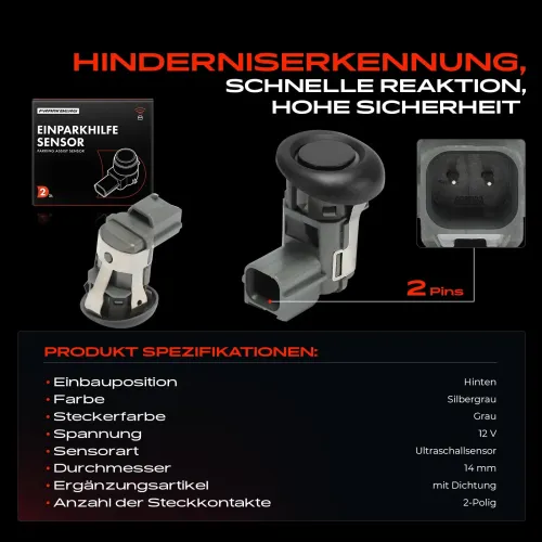 Sensor, Einparkhilfe 12 V hinten Frankberg 5481FB0050855 Bild Sensor, Einparkhilfe 12 V hinten Frankberg 5481FB0050855