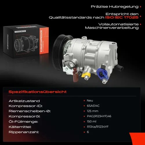 Kompressor, Klimaanlage Frankberg 5481FB0051125 Bild Kompressor, Klimaanlage Frankberg 5481FB0051125
