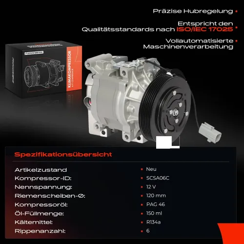 Kompressor, Klimaanlage Frankberg 5481FB0051140 Bild Kompressor, Klimaanlage Frankberg 5481FB0051140