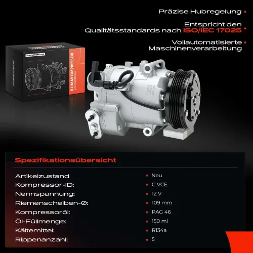 Kompressor, Klimaanlage Frankberg 5481FB0051162 Bild Kompressor, Klimaanlage Frankberg 5481FB0051162