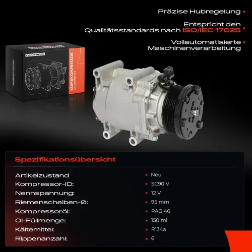 Kompressor, Klimaanlage Frankberg 5481FB0051176 Bild Kompressor, Klimaanlage Frankberg 5481FB0051176