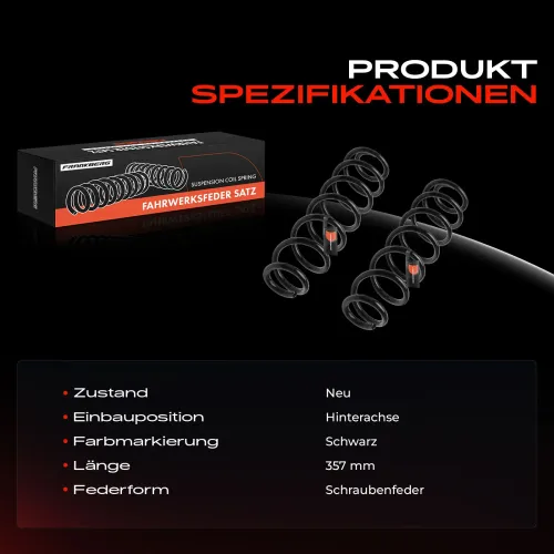 Fahrwerksfeder Hinterachse Frankberg 5481FB0051232 Bild Fahrwerksfeder Hinterachse Frankberg 5481FB0051232