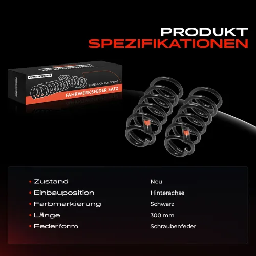 Fahrwerksfeder Hinterachse Frankberg 5481FB0051240 Bild Fahrwerksfeder Hinterachse Frankberg 5481FB0051240