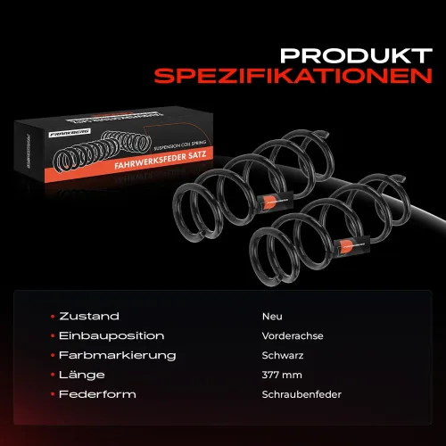 Fahrwerksfeder Vorderachse Frankberg 5481FB0051258 Bild Fahrwerksfeder Vorderachse Frankberg 5481FB0051258