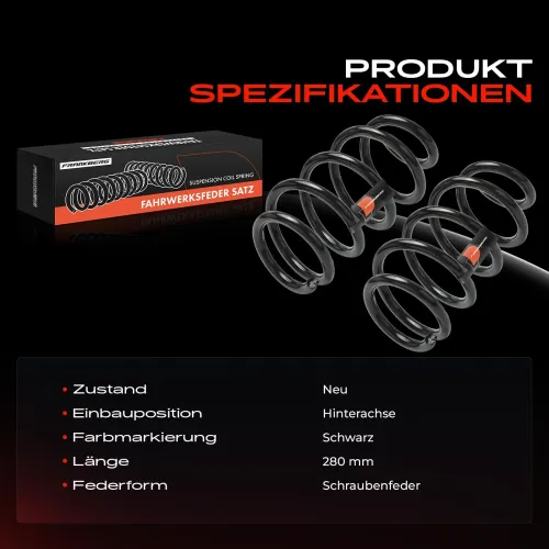 Fahrwerksfeder Hinterachse Frankberg 5481FB0051301 Bild Fahrwerksfeder Hinterachse Frankberg 5481FB0051301