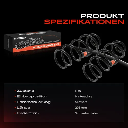 Fahrwerksfeder Hinterachse Frankberg 5481FB0051321 Bild Fahrwerksfeder Hinterachse Frankberg 5481FB0051321