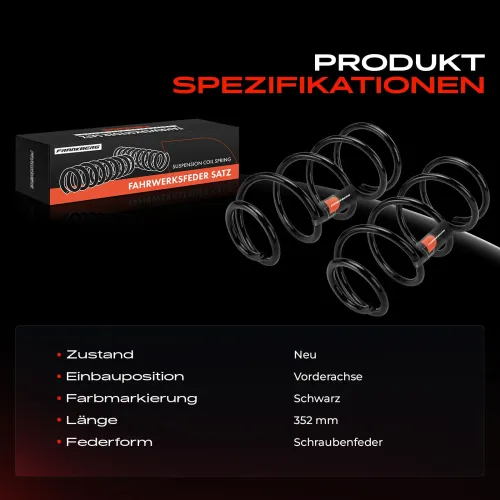 Fahrwerksfeder Vorderachse Frankberg 5481FB0051324 Bild Fahrwerksfeder Vorderachse Frankberg 5481FB0051324