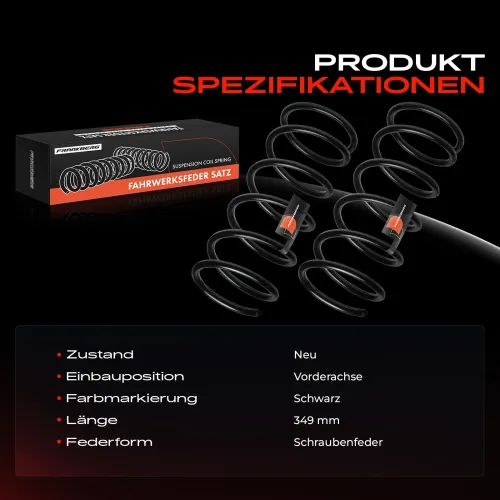 Fahrwerksfeder Vorderachse Frankberg 5481FB0051383 Bild Fahrwerksfeder Vorderachse Frankberg 5481FB0051383