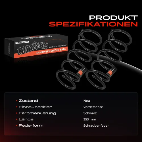 Fahrwerksfeder Vorderachse Frankberg 5481FB0051392 Bild Fahrwerksfeder Vorderachse Frankberg 5481FB0051392