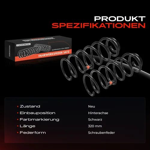 Fahrwerksfeder Hinterachse Frankberg 5481FB0051399 Bild Fahrwerksfeder Hinterachse Frankberg 5481FB0051399