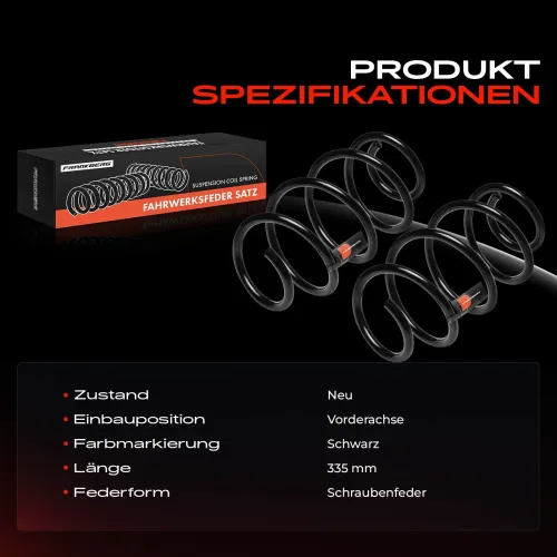 Fahrwerksfeder Vorderachse Frankberg 5481FB0051409 Bild Fahrwerksfeder Vorderachse Frankberg 5481FB0051409