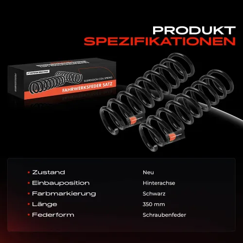 Fahrwerksfeder Hinterachse Frankberg 5481FB0051411 Bild Fahrwerksfeder Hinterachse Frankberg 5481FB0051411