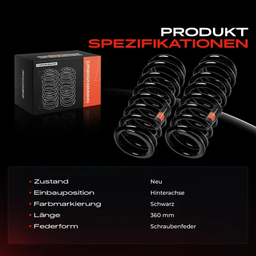 Fahrwerksfeder Hinterachse Frankberg 5481FB0051429 Bild Fahrwerksfeder Hinterachse Frankberg 5481FB0051429