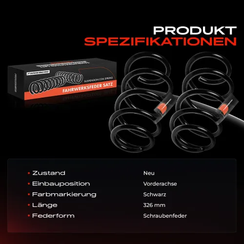 Fahrwerksfeder Vorderachse Frankberg 5481FB0051432 Bild Fahrwerksfeder Vorderachse Frankberg 5481FB0051432