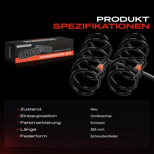 Fahrwerksfeder Vorderachse Frankberg 5481FB0051444 Bild Fahrwerksfeder Vorderachse Frankberg 5481FB0051444