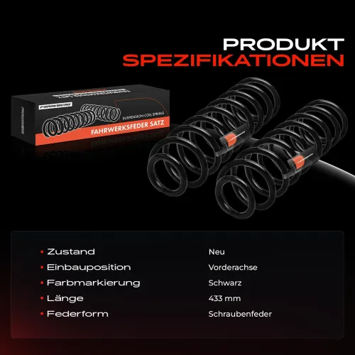 Fahrwerksfeder Vorderachse Frankberg 5481FB0051462 Bild Fahrwerksfeder Vorderachse Frankberg 5481FB0051462