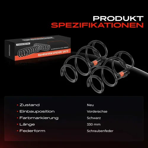 Fahrwerksfeder Vorderachse Frankberg 5481FB0051505 Bild Fahrwerksfeder Vorderachse Frankberg 5481FB0051505