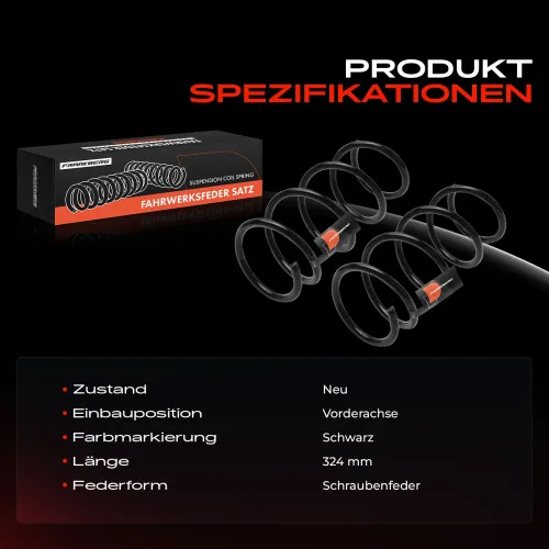 Fahrwerksfeder Vorderachse Frankberg 5481FB0051516 Bild Fahrwerksfeder Vorderachse Frankberg 5481FB0051516