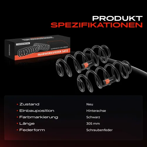 Fahrwerksfeder Hinterachse Frankberg 5481FB0051525 Bild Fahrwerksfeder Hinterachse Frankberg 5481FB0051525