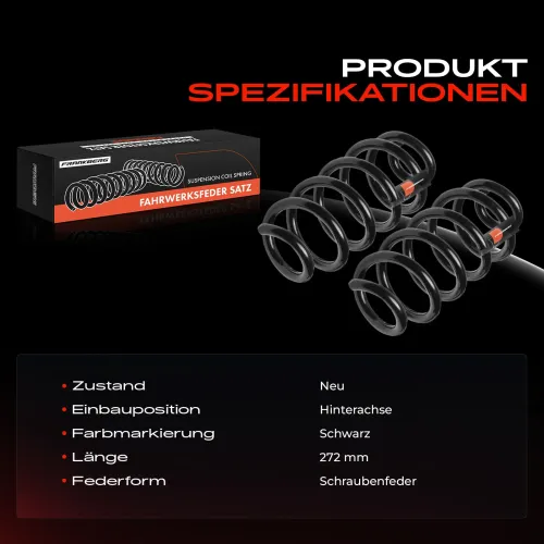 Fahrwerksfeder Hinterachse Frankberg 5481FB0051557 Bild Fahrwerksfeder Hinterachse Frankberg 5481FB0051557