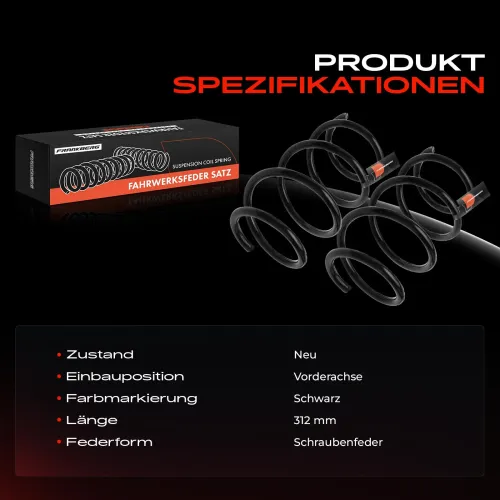 Fahrwerksfeder Vorderachse Frankberg 5481FB0051566 Bild Fahrwerksfeder Vorderachse Frankberg 5481FB0051566