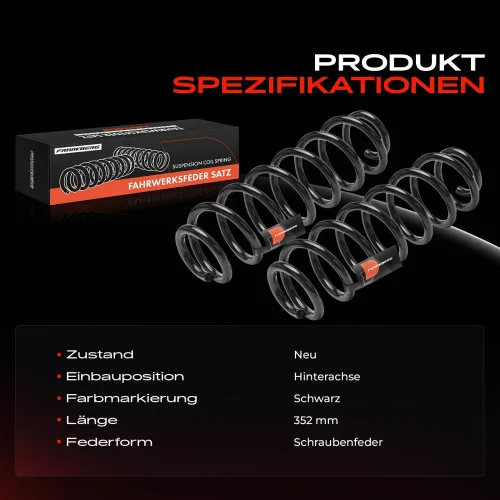 Fahrwerksfeder Hinterachse Frankberg 5481FB0051574 Bild Fahrwerksfeder Hinterachse Frankberg 5481FB0051574