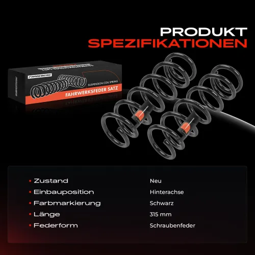 Fahrwerksfeder Hinterachse Frankberg 5481FB0051606 Bild Fahrwerksfeder Hinterachse Frankberg 5481FB0051606