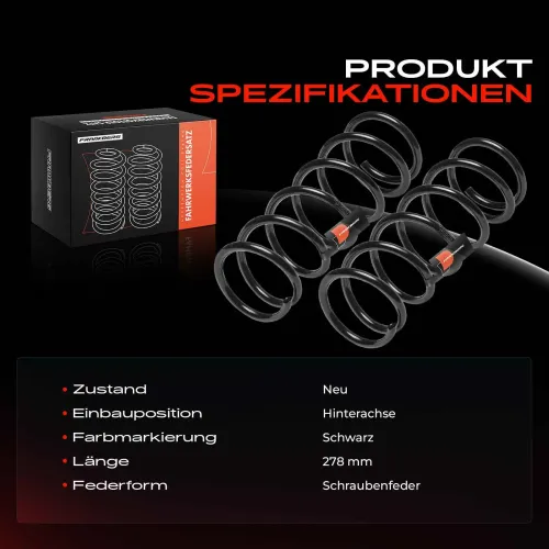 Fahrwerksfeder Hinterachse Frankberg 5481FB0051616 Bild Fahrwerksfeder Hinterachse Frankberg 5481FB0051616