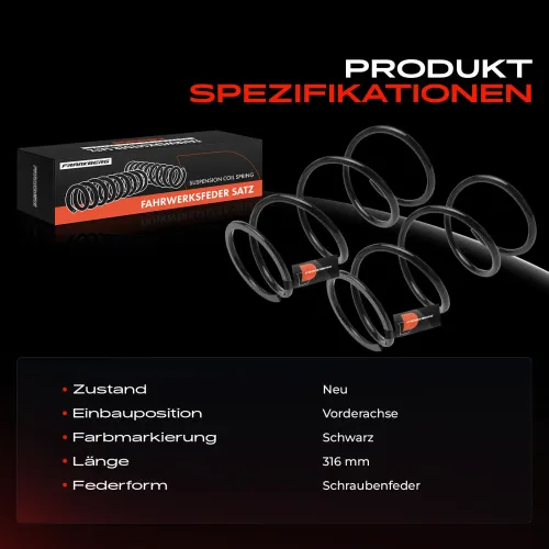 Fahrwerksfeder Vorderachse Frankberg 5481FB0051651 Bild Fahrwerksfeder Vorderachse Frankberg 5481FB0051651