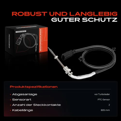 Sensor, Abgastemperatur Frankberg 5481FB0051860 Bild Sensor, Abgastemperatur Frankberg 5481FB0051860