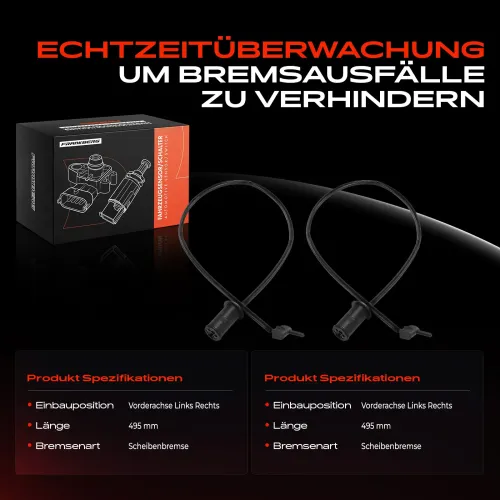 Warnkontakt, Bremsbelagverschleiß Vorderachse beidseitig Frankberg 5481FB0051893 Bild Warnkontakt, Bremsbelagverschleiß Vorderachse beidseitig Frankberg 5481FB0051893