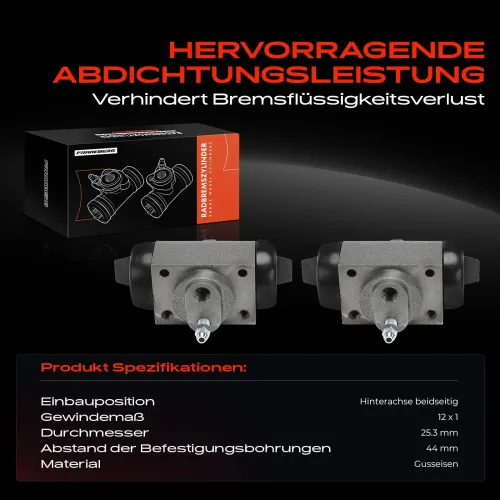 Radbremszylinder Hinterachse beidseitig Frankberg 5481FB0051959 Bild Radbremszylinder Hinterachse beidseitig Frankberg 5481FB0051959