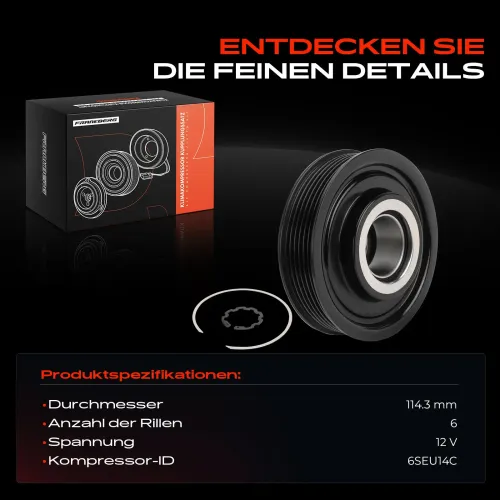 Magnetkupplung, Klimakompressor 12 V Frankberg 5481FB0051964 Bild Magnetkupplung, Klimakompressor 12 V Frankberg 5481FB0051964