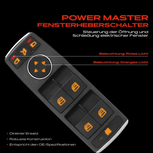 Schalter, Fensterheber fahrerseitig Frankberg 5481FB0051981 Bild Schalter, Fensterheber fahrerseitig Frankberg 5481FB0051981