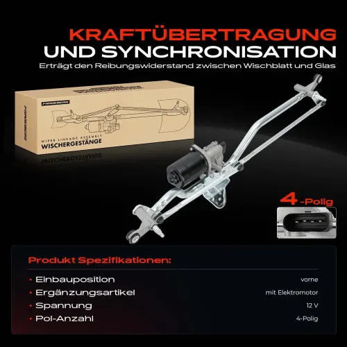 Wischergestänge 12 V vorne Frankberg 5481FB0052007 Bild Wischergestänge 12 V vorne Frankberg 5481FB0052007