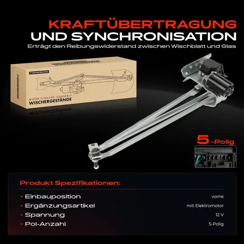 Wischergestänge 12 V vorne Frankberg 5481FB0052008 Bild Wischergestänge 12 V vorne Frankberg 5481FB0052008