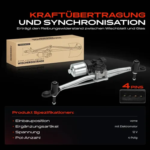 Wischergestänge 12 V vorne Frankberg 5481FB0052010 Bild Wischergestänge 12 V vorne Frankberg 5481FB0052010
