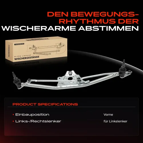 Wischergestänge vorne Frankberg 5481FB0052200 Bild Wischergestänge vorne Frankberg 5481FB0052200